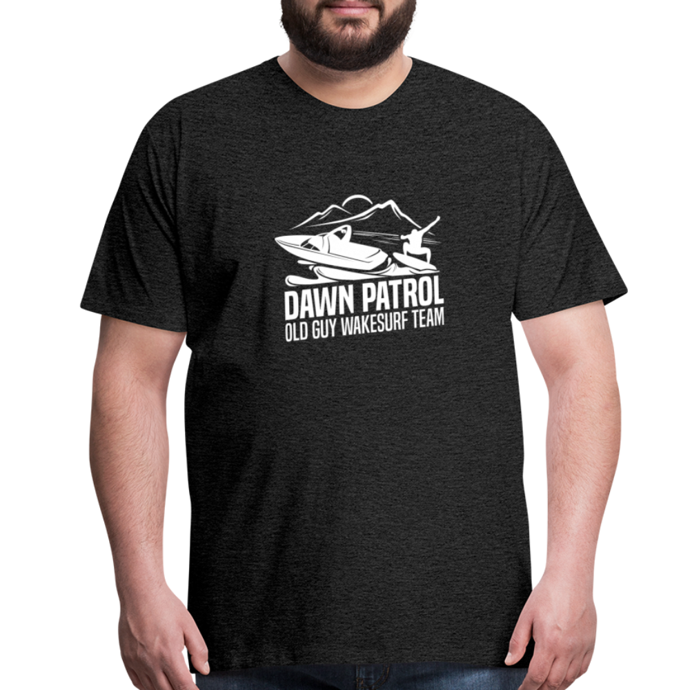 Dawn Patrol - Old Guy Wakesurf Team Men's Premium T-Shirt - charcoal gray