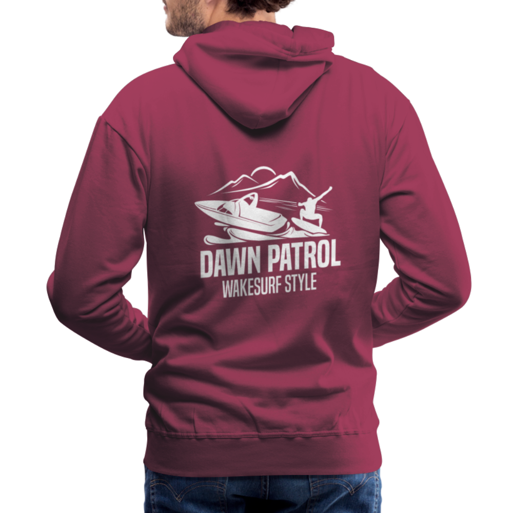 Dawn Patrol Wakesurf Style Men’s Premium Hoodie - burgundy