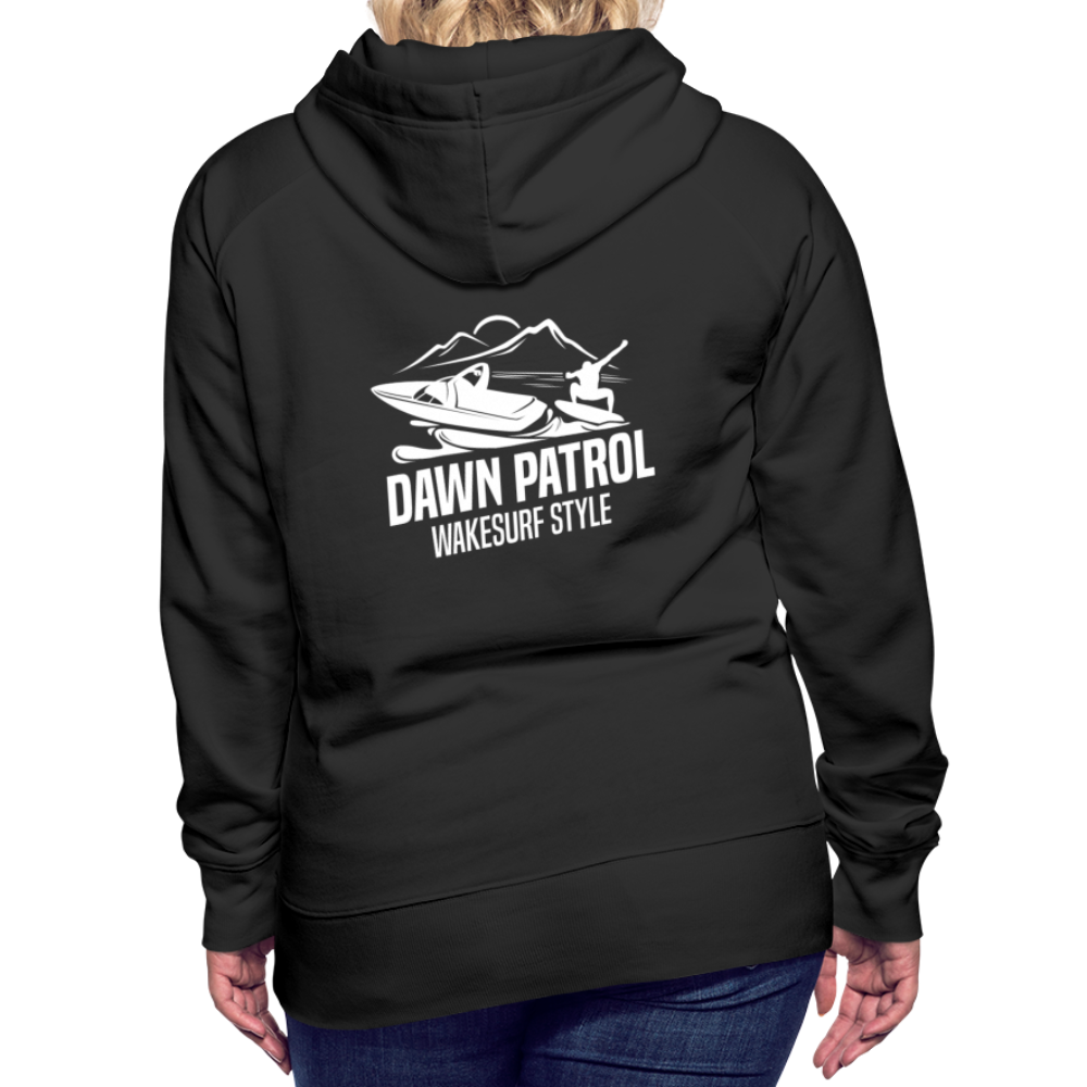 Dawn Patrol Wakesurf Style Women’s Premium Hoodie - black