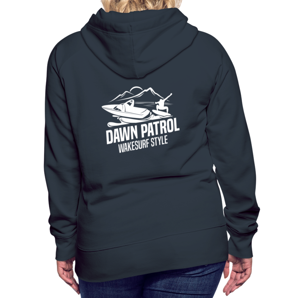 Dawn Patrol Wakesurf Style Women’s Premium Hoodie - navy
