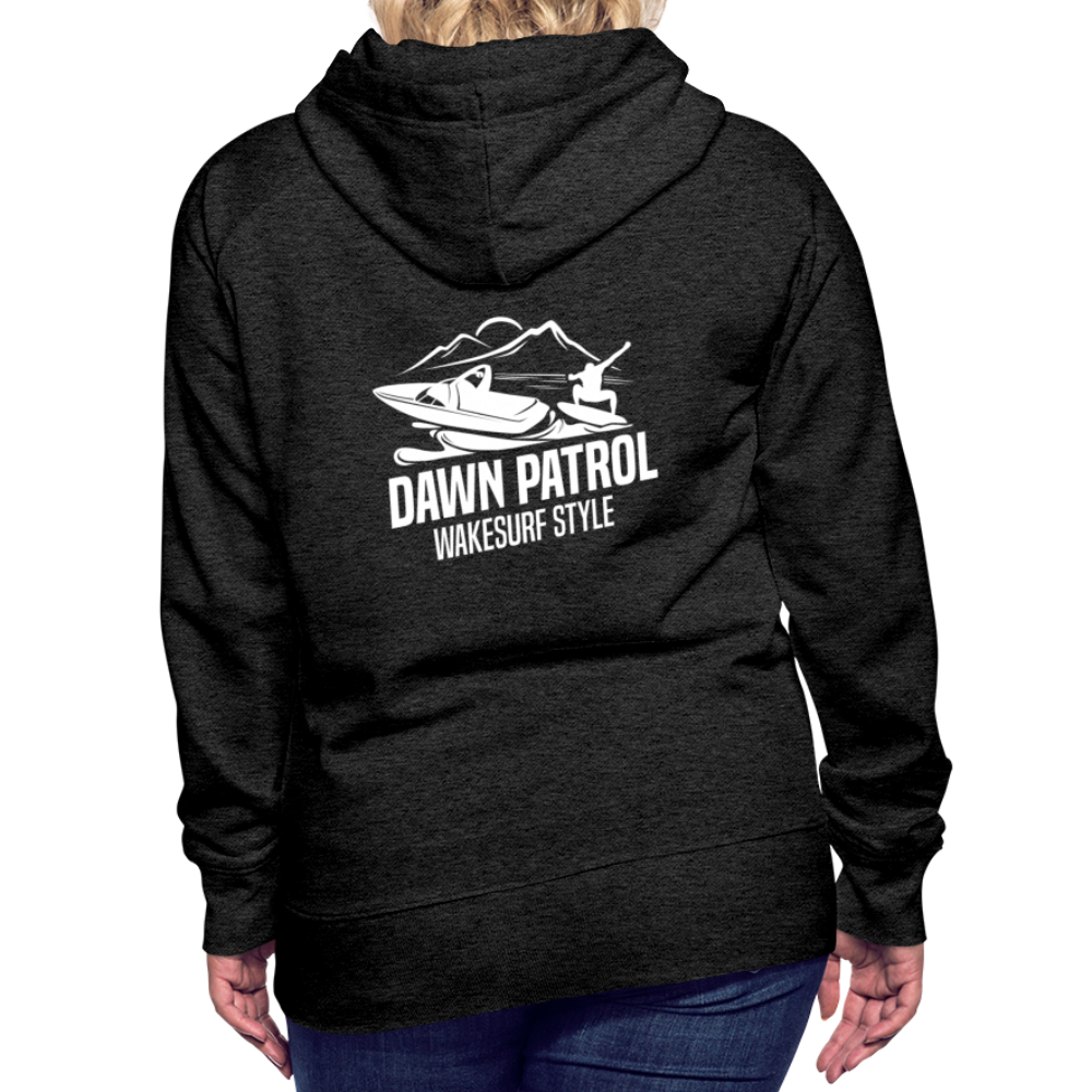 Dawn Patrol Wakesurf Style Women’s Premium Hoodie - charcoal gray