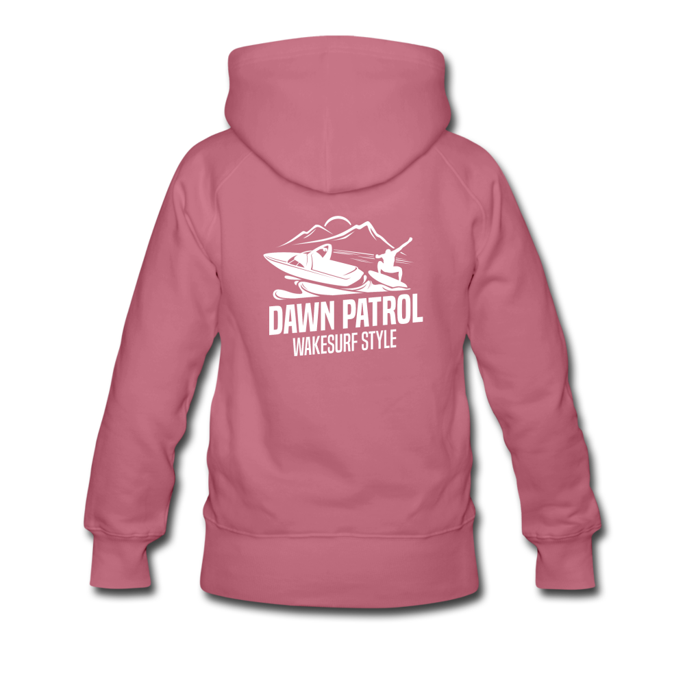 Dawn Patrol Wakesurf Style Women’s Premium Hoodie - mauve