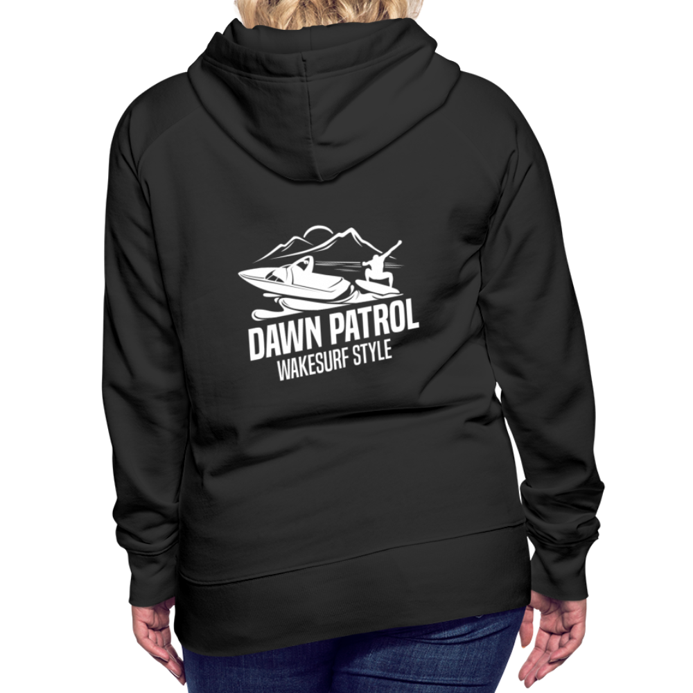 Dawn Patrol Wakesurf Style Women’s Premium Hoodie - black