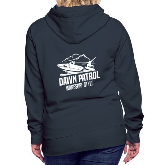 Dawn Patrol Wakesurf Style Women’s Premium Hoodie - navy
