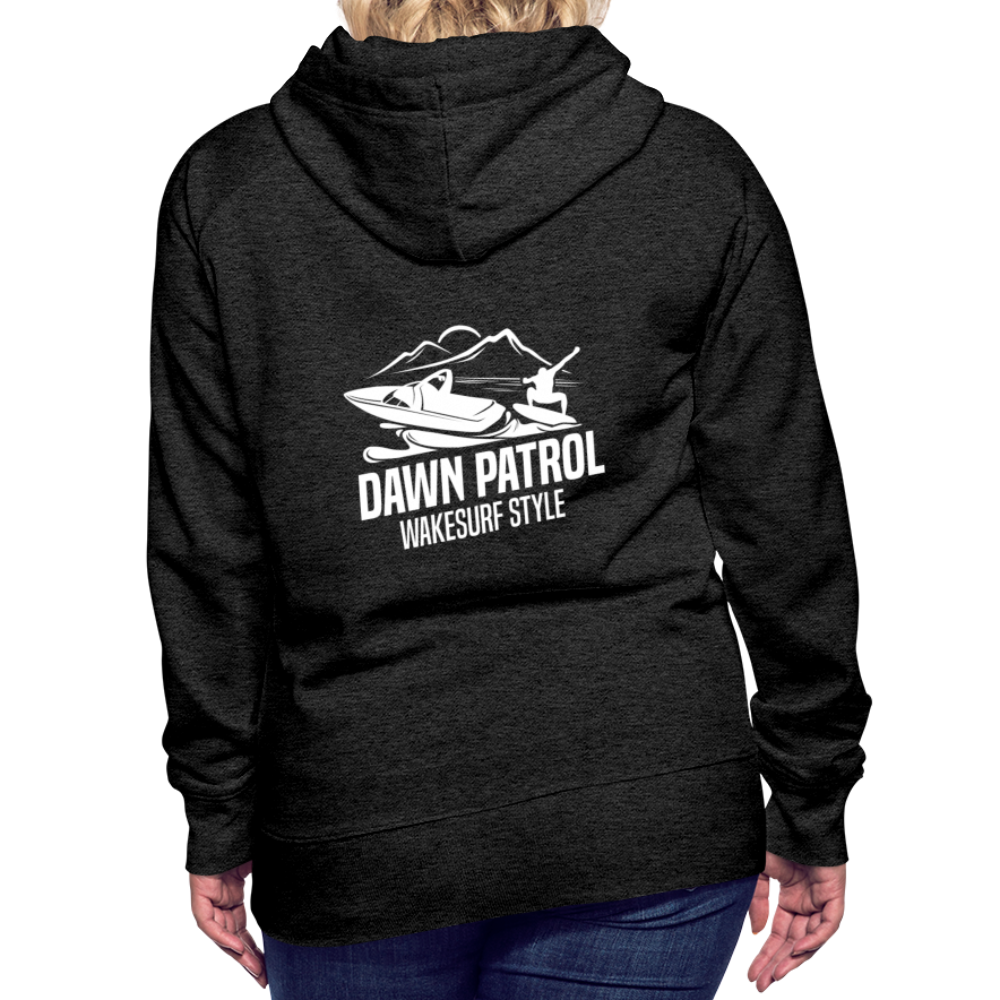 Dawn Patrol Wakesurf Style Women’s Premium Hoodie - charcoal gray