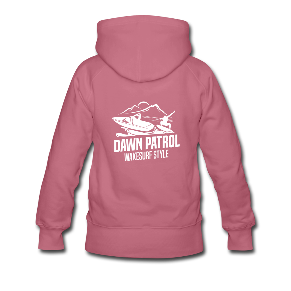 Dawn Patrol Wakesurf Style Women’s Premium Hoodie - mauve