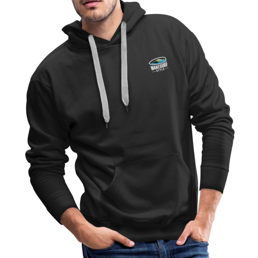 Board Meeting In Session Wakesurf Style Men’s Premium Hoodie - black