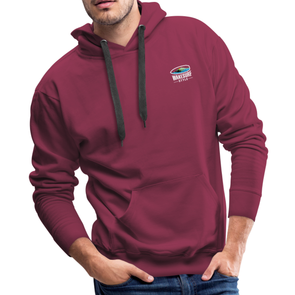 Board Meeting In Session Wakesurf Style Men’s Premium Hoodie - burgundy