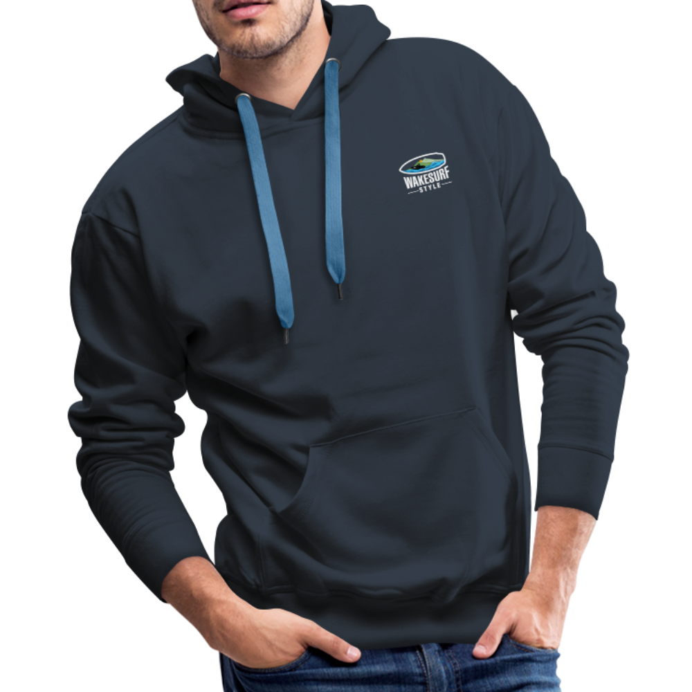 Board Meeting In Session Wakesurf Style Men’s Premium Hoodie - navy