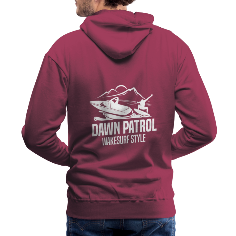 Dawn Patrol Wakesurf Style Men’s Premium Hoodie - burgundy