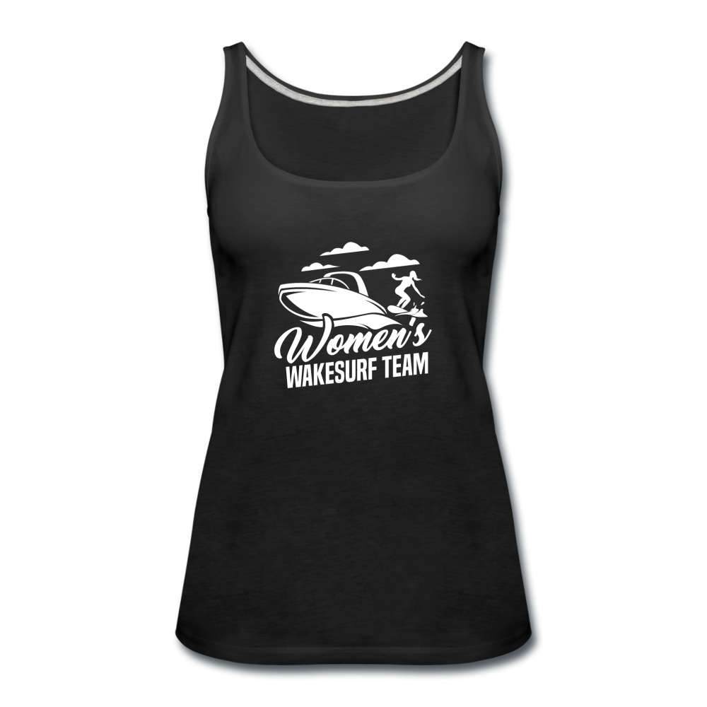 Women's Wakesurf Team Women’s Premium Tank Top - black