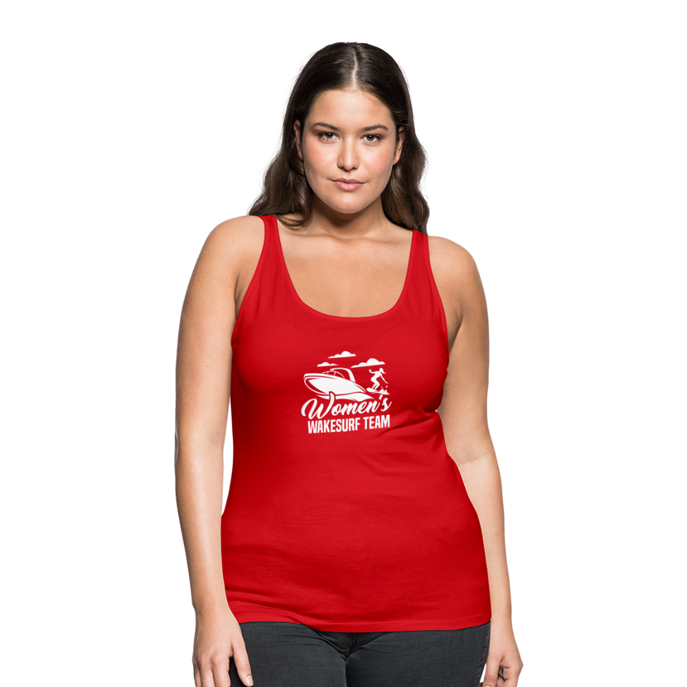 Women's Wakesurf Team Women’s Premium Tank Top - red