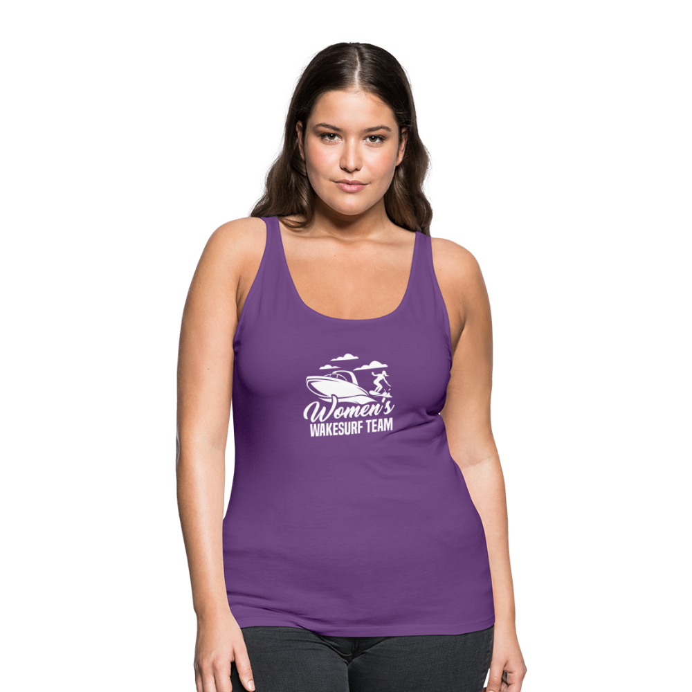 Women's Wakesurf Team Women’s Premium Tank Top - purple