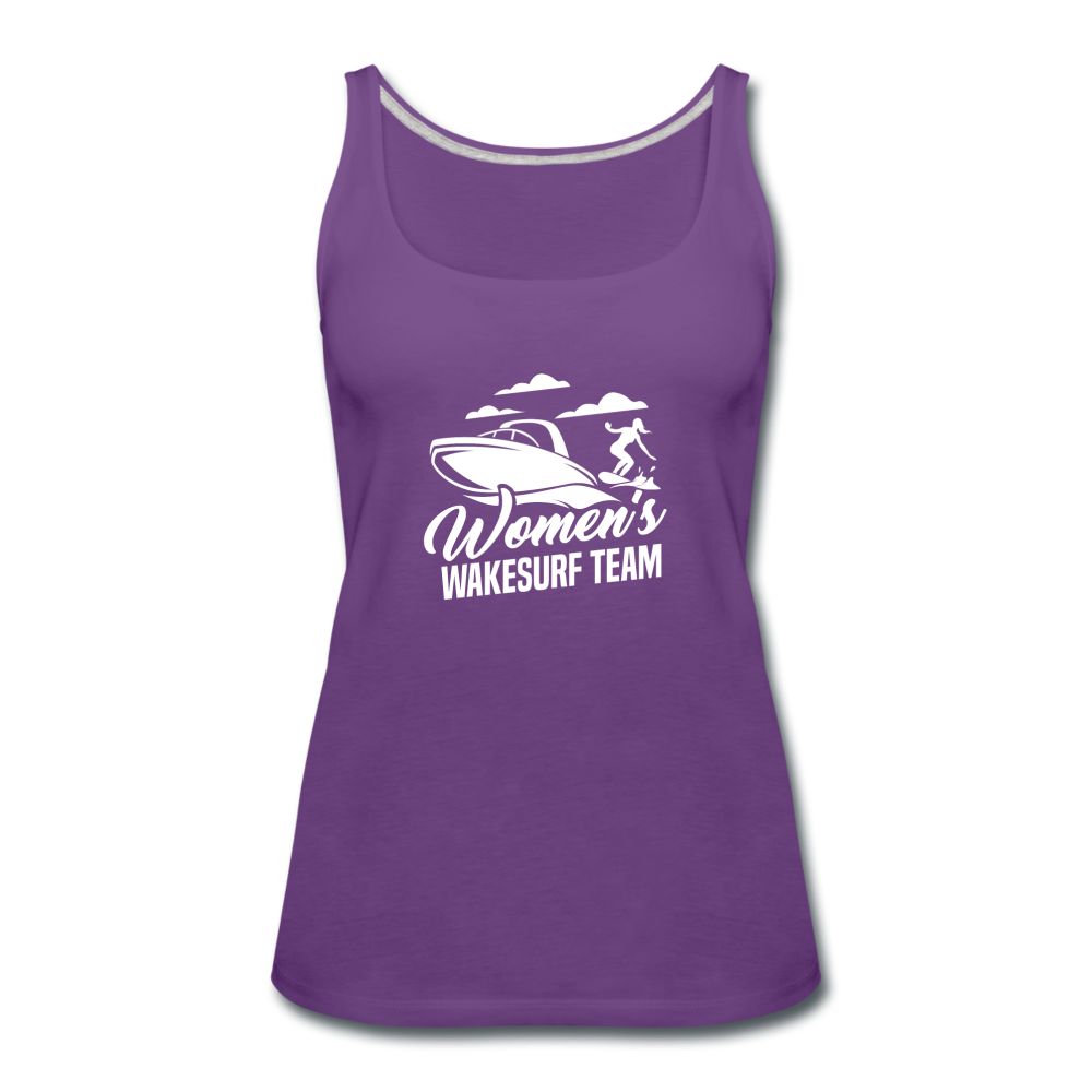 Women's Wakesurf Team Women’s Premium Tank Top - purple