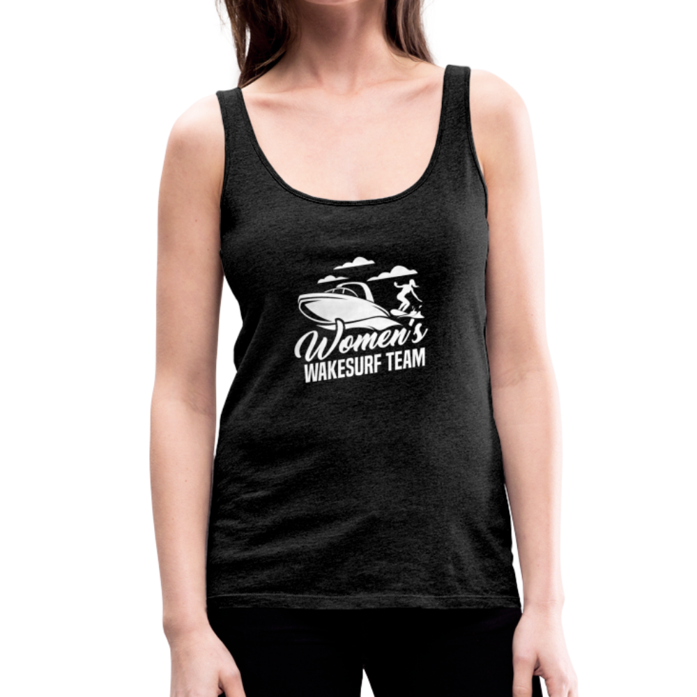 Women's Wakesurf Team Women’s Premium Tank Top - charcoal gray