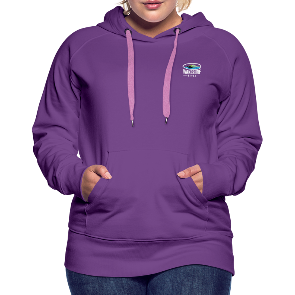 Ballast Up & Surf - Wake Responsibly Women’s Premium Hoodie - purple