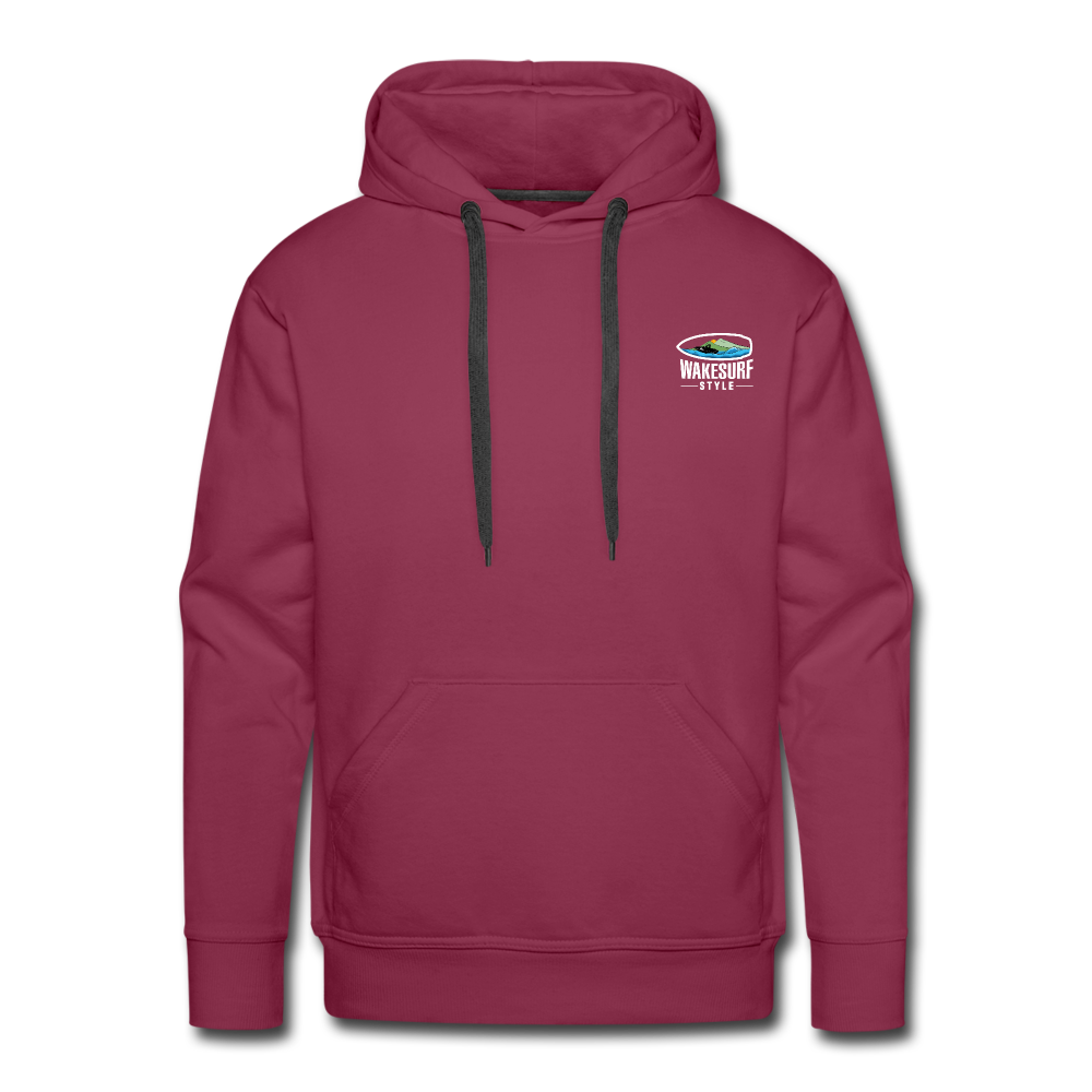 Dawn Patrol - Old Guy Wakesurf Team Men’s Premium Hoodie - burgundy