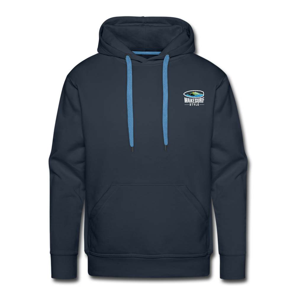 Dawn Patrol - Old Guy Wakesurf Team Men’s Premium Hoodie - navy