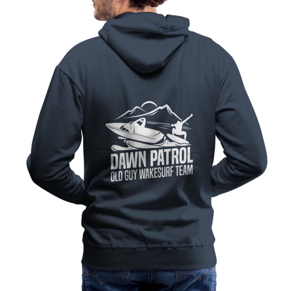 Dawn Patrol - Old Guy Wakesurf Team Men’s Premium Hoodie - navy
