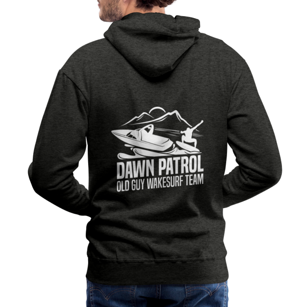 Dawn Patrol - Old Guy Wakesurf Team Men’s Premium Hoodie - charcoal grey