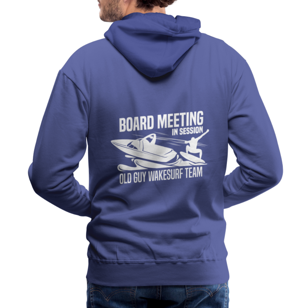 Board Meeting in Session - Old Guy Wakesurf Team Men’s Premium Hoodie - royal blue