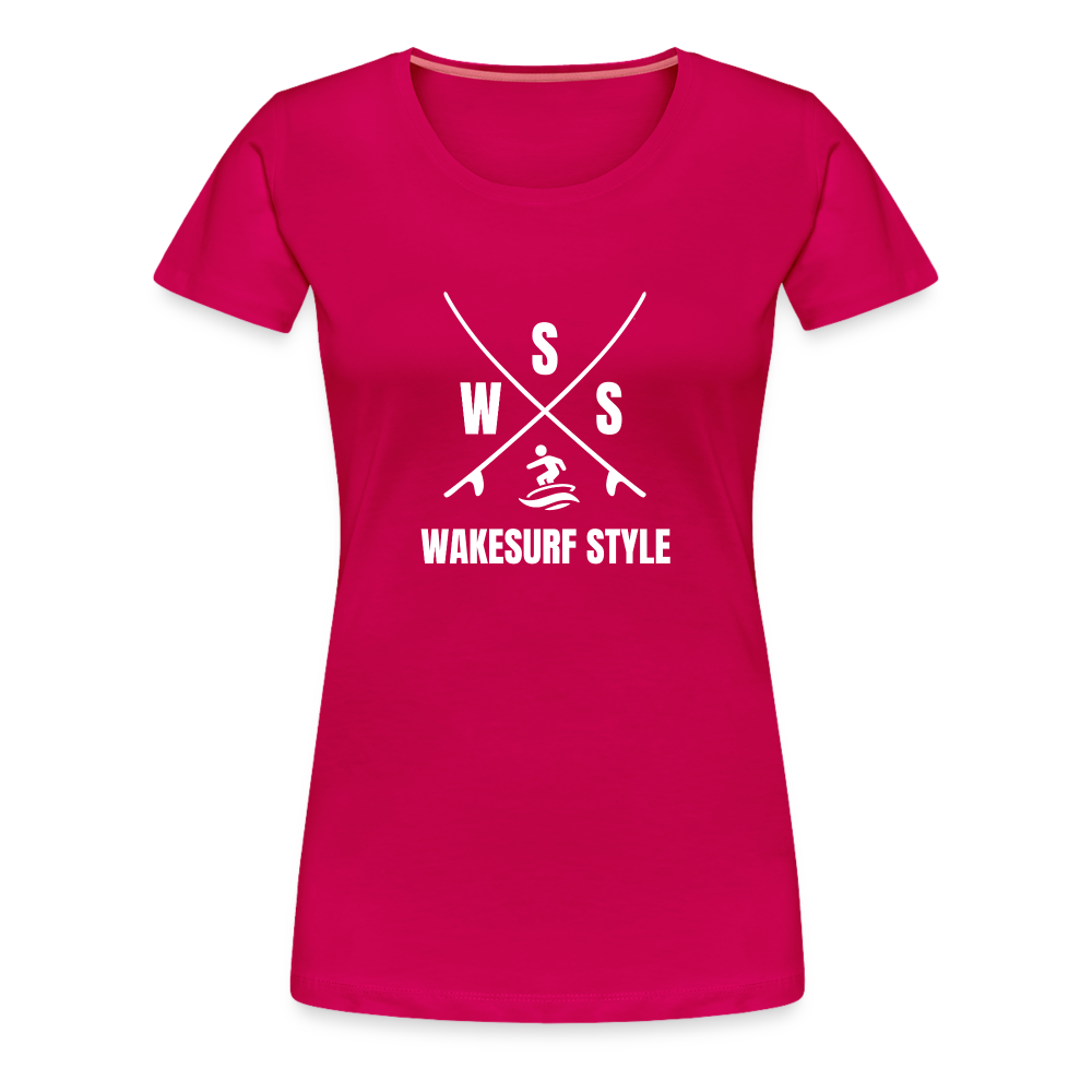 Wakesurf Style Women’s Premium T-Shirt - dark pink