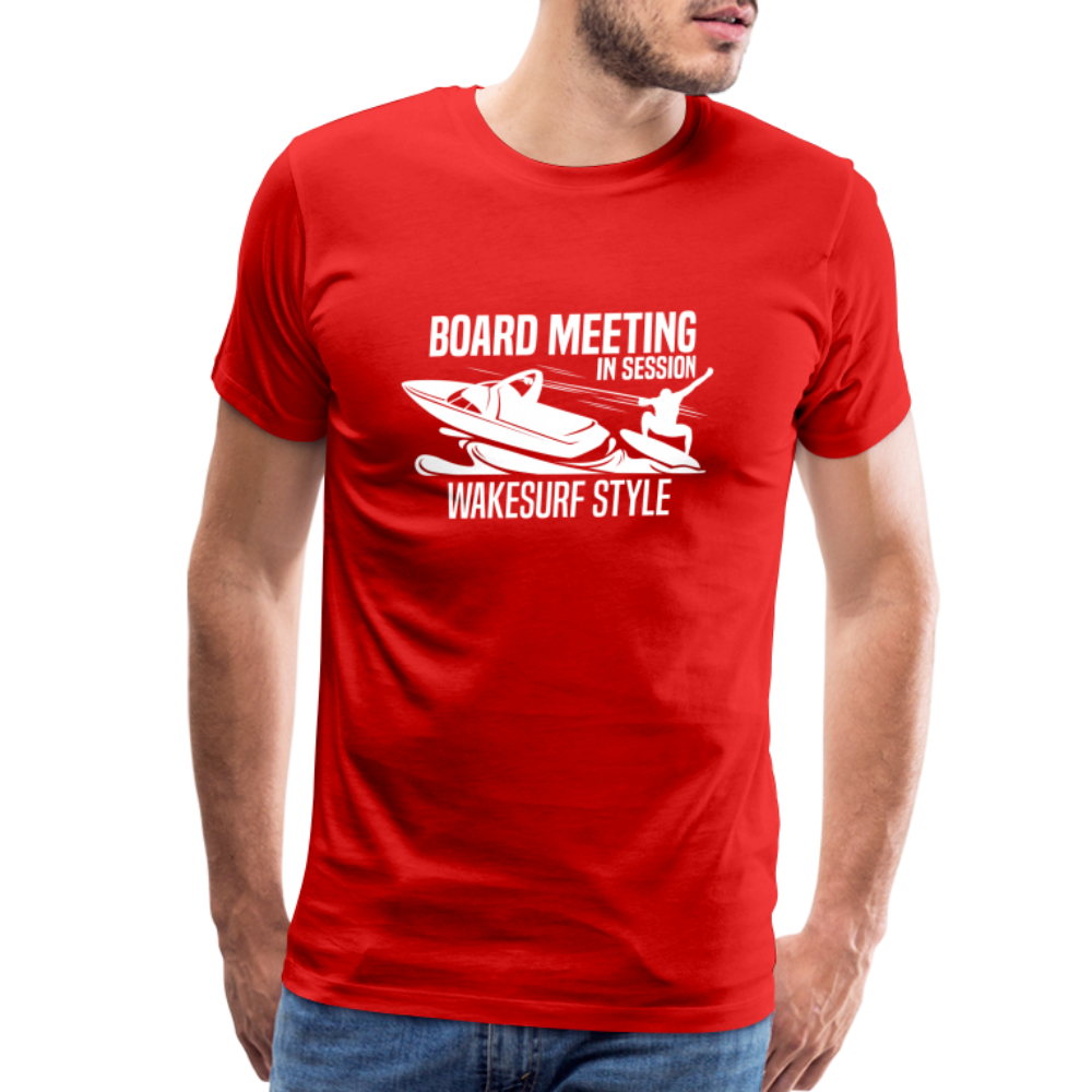 Board Meeting In Session Men's Premium T-Shirt - red