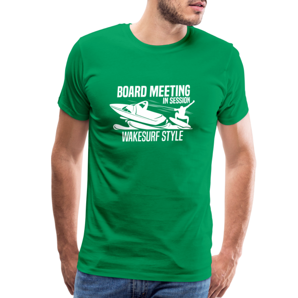 Board Meeting In Session Men's Premium T-Shirt - kelly green